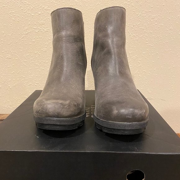 COPY - Sorel Joan of Arctic II Zip Wedge Boots, Size 7.5, Quarry (Gray) - Picture 6 of 11